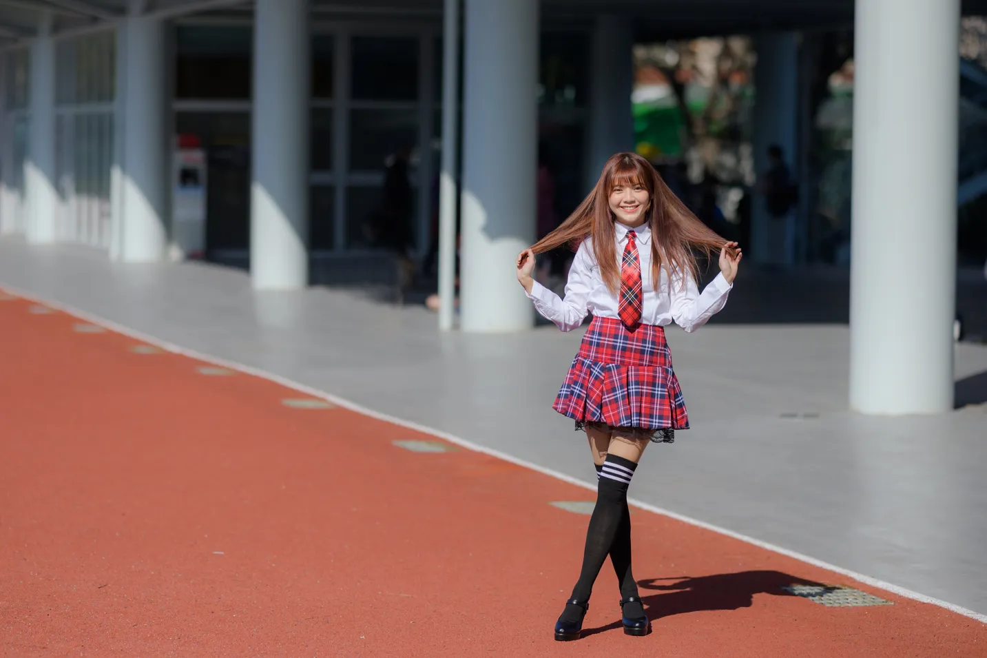 [爱美足] NO.233 学生制服高跟 街拍#[105P]-3