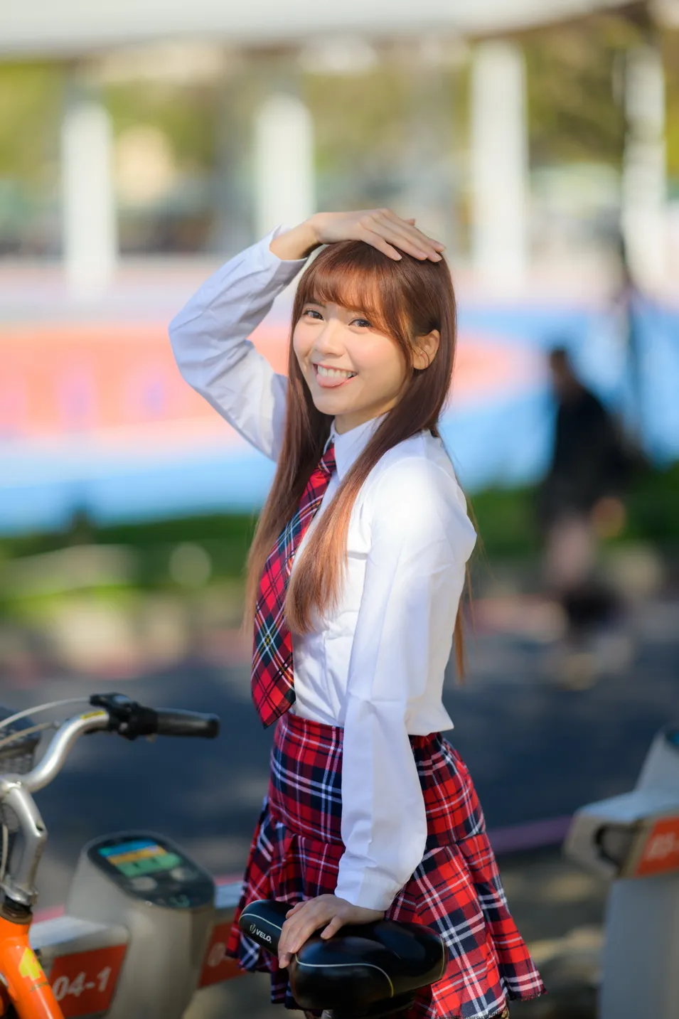 [爱美足] NO.233 学生制服高跟 街拍#[105P]-8