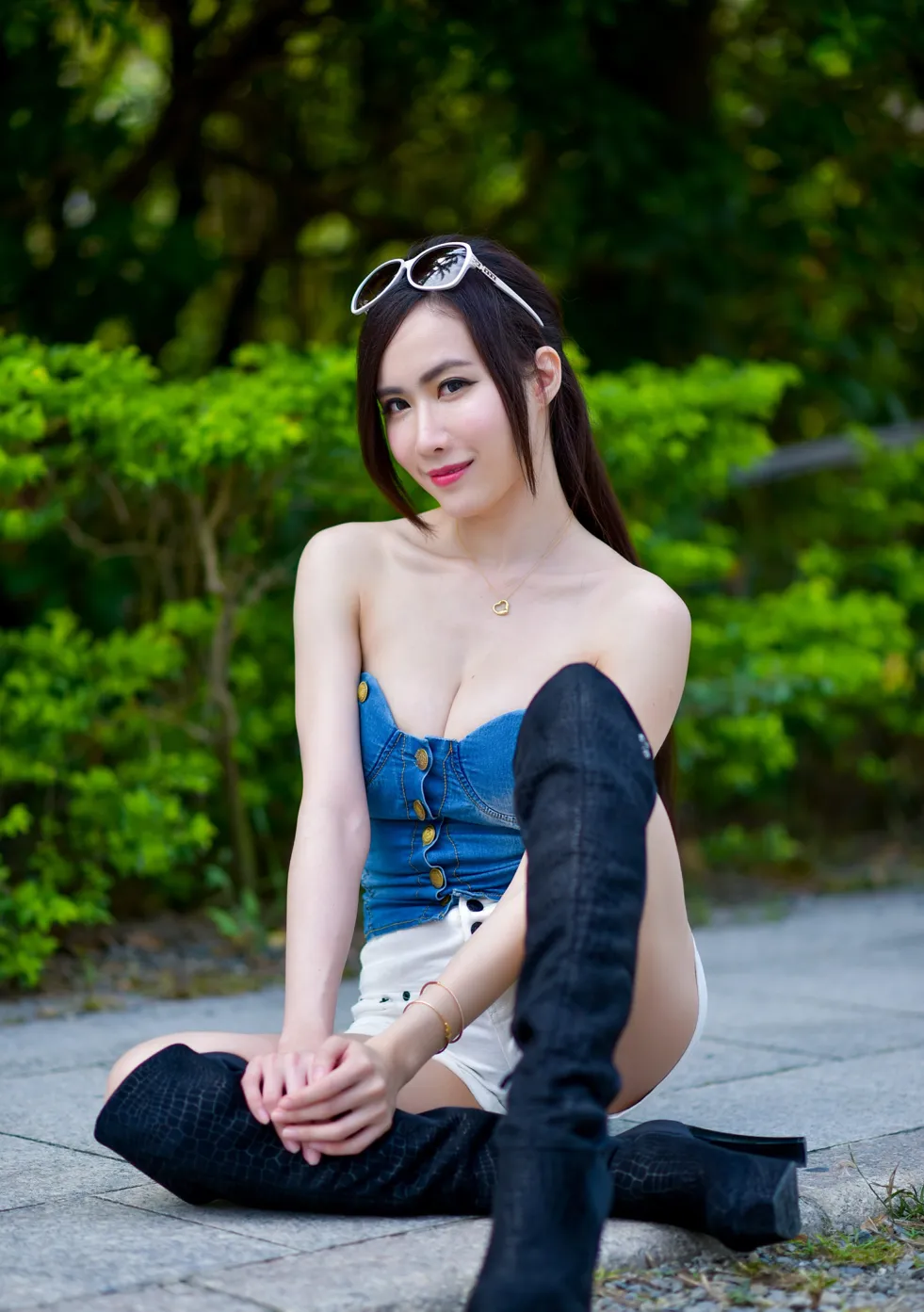 [爱美足] NO.181 妍希 露肩短裤长靴美腿 街拍#[71P]-10