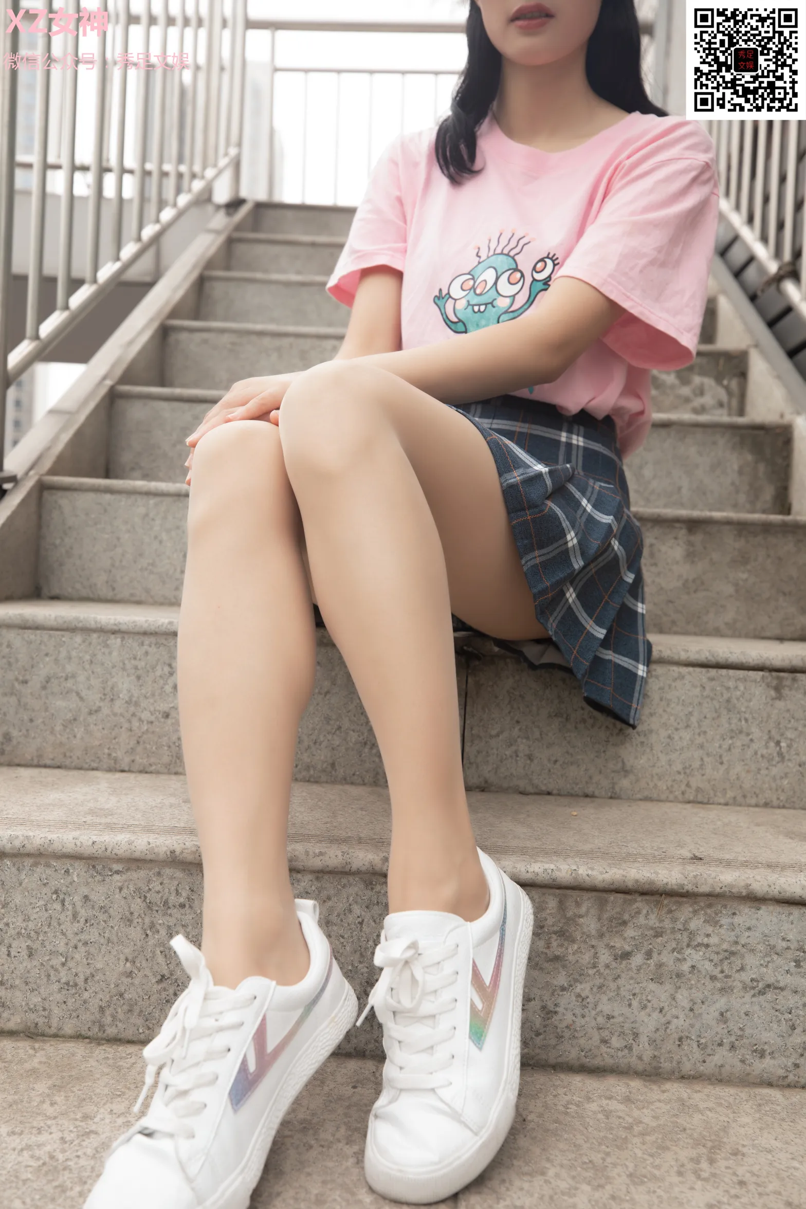 [爱美足] NO.006 青春无敌的百褶裙少女 街拍#[60P]-10