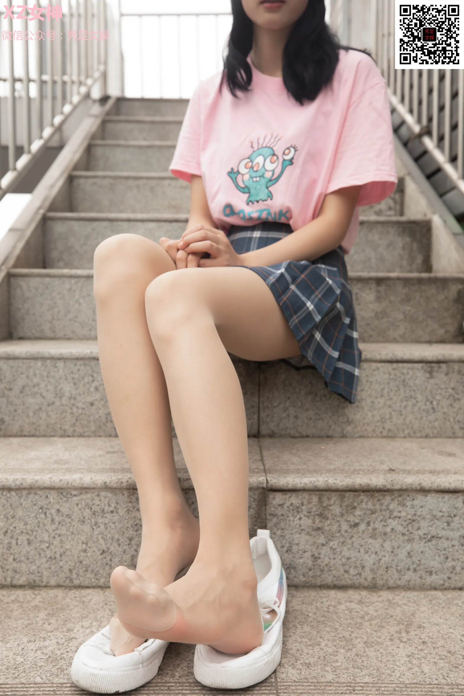 [爱美足] NO.006 青春无敌的百褶裙少女 街拍#[60P]-4