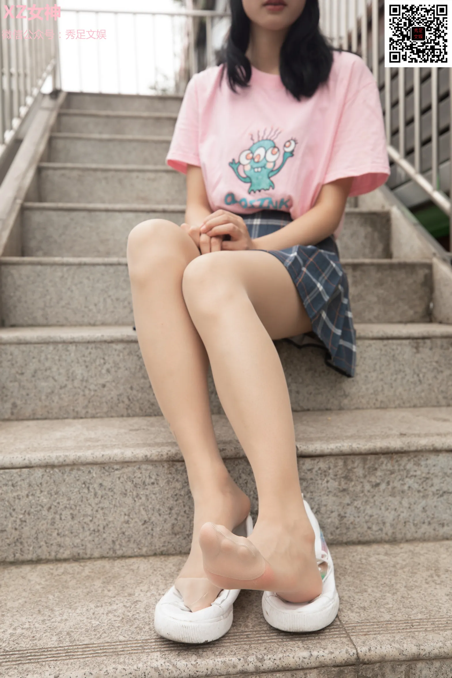 [爱美足] NO.006 青春无敌的百褶裙少女 街拍#[60P]-5