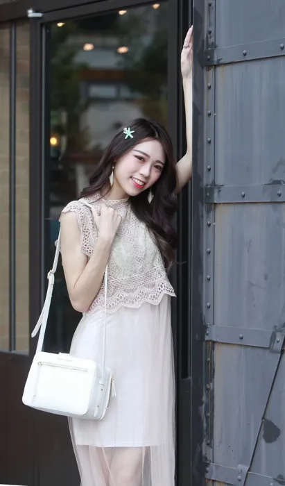 [爱美足] NO.097 林芝榕 小禮服 高跟美腿外拍 街拍#[88P]-1