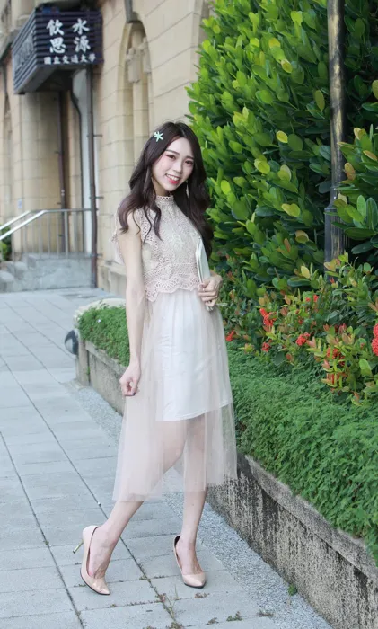 [爱美足] NO.097 林芝榕 小禮服 高跟美腿外拍 街拍#[88P]-8