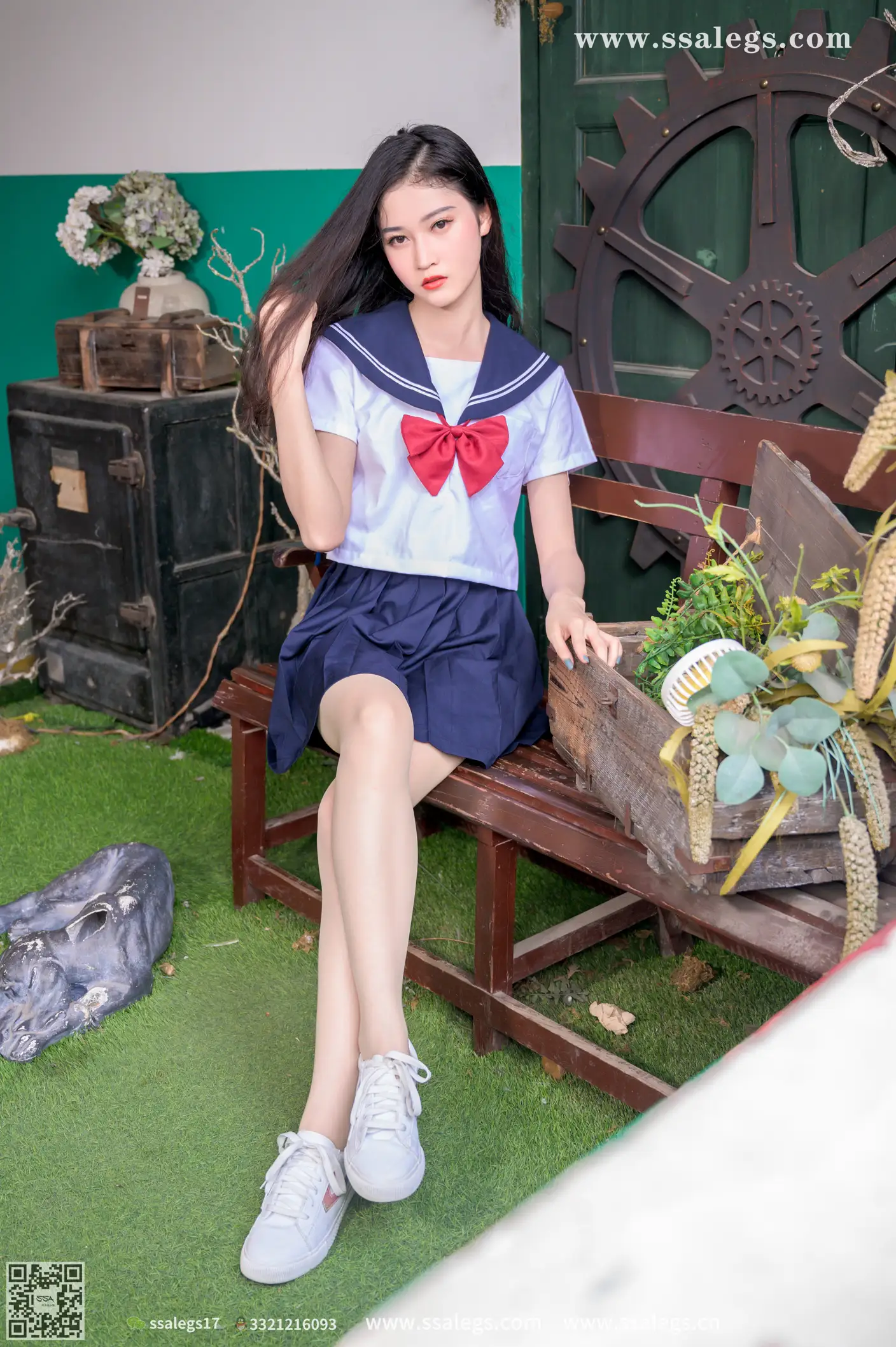 [爱美足] NO.421 漫漫白色jk制服肉丝写真(上) 丝社#[124P]-2