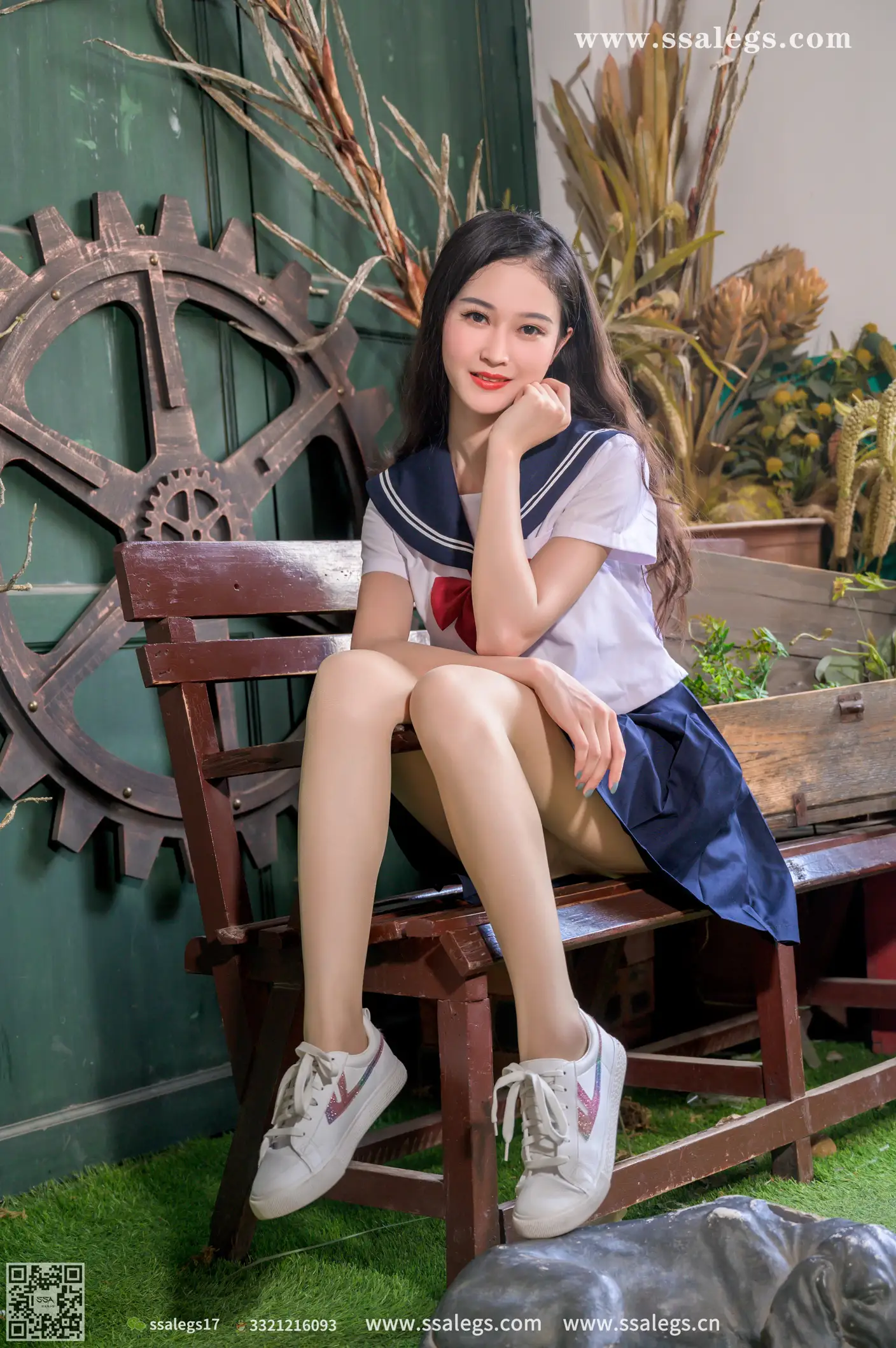 [爱美足] NO.421 漫漫白色jk制服肉丝写真(上) 丝社#[124P]-9