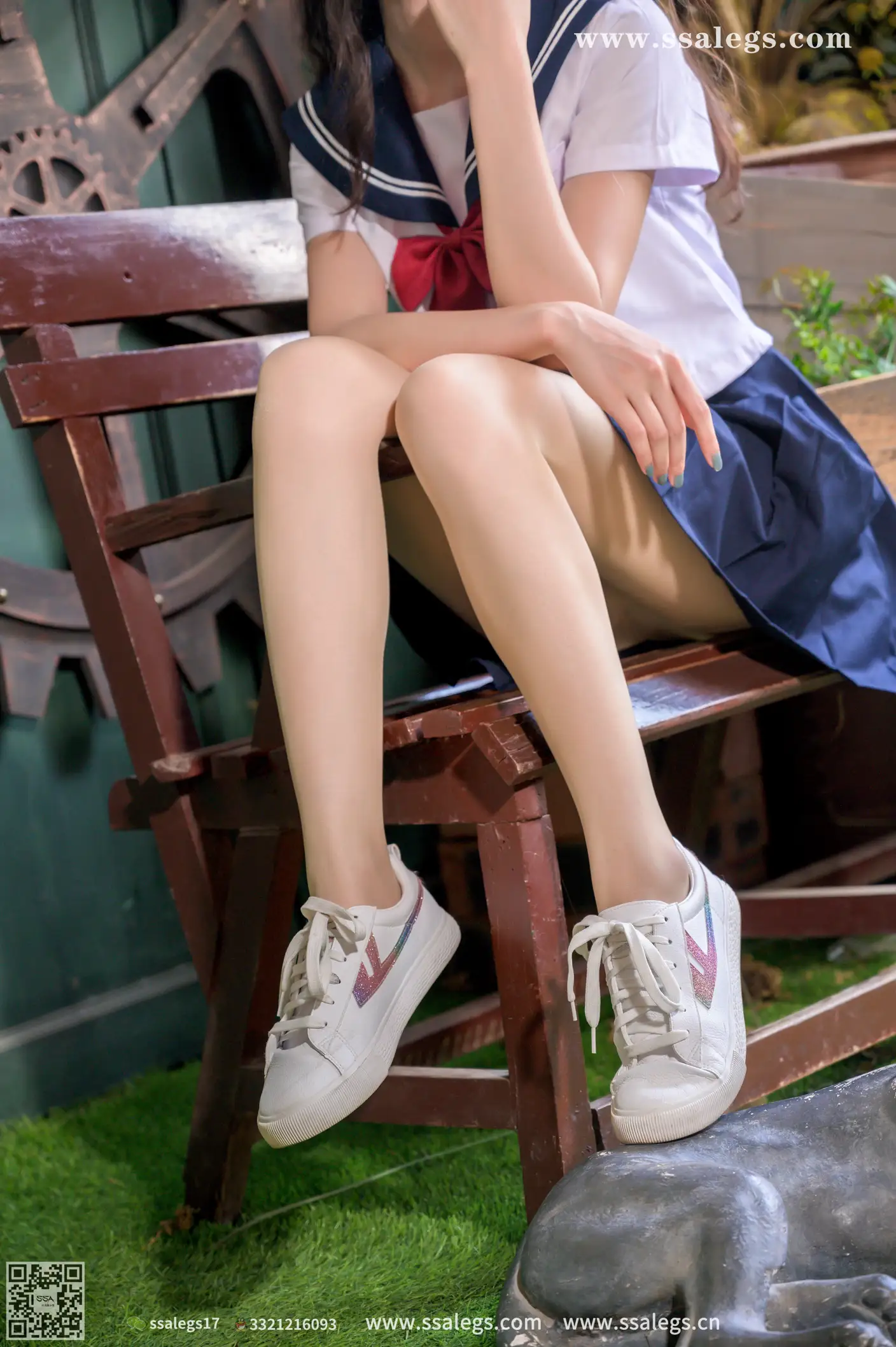 [爱美足] NO.421 漫漫白色jk制服肉丝写真(上) 丝社#[124P]-10