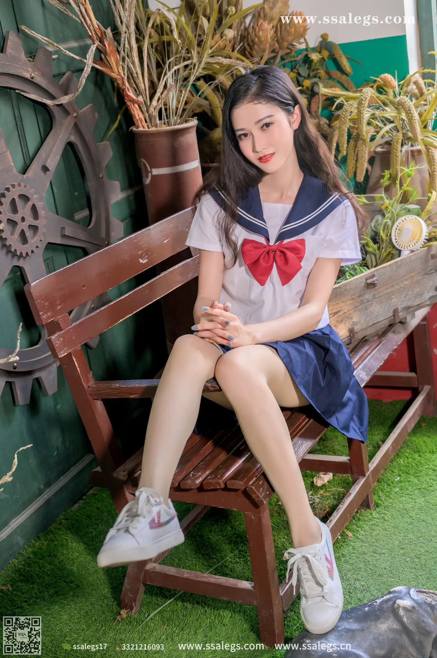 [爱美足] NO.421 漫漫白色jk制服肉丝写真(上) 丝社#[124P]-1
