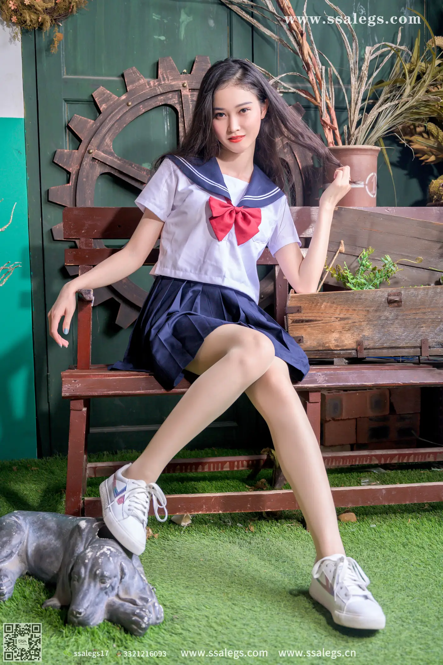 [爱美足] NO.421 漫漫白色jk制服肉丝写真(上) 丝社#[124P]-5