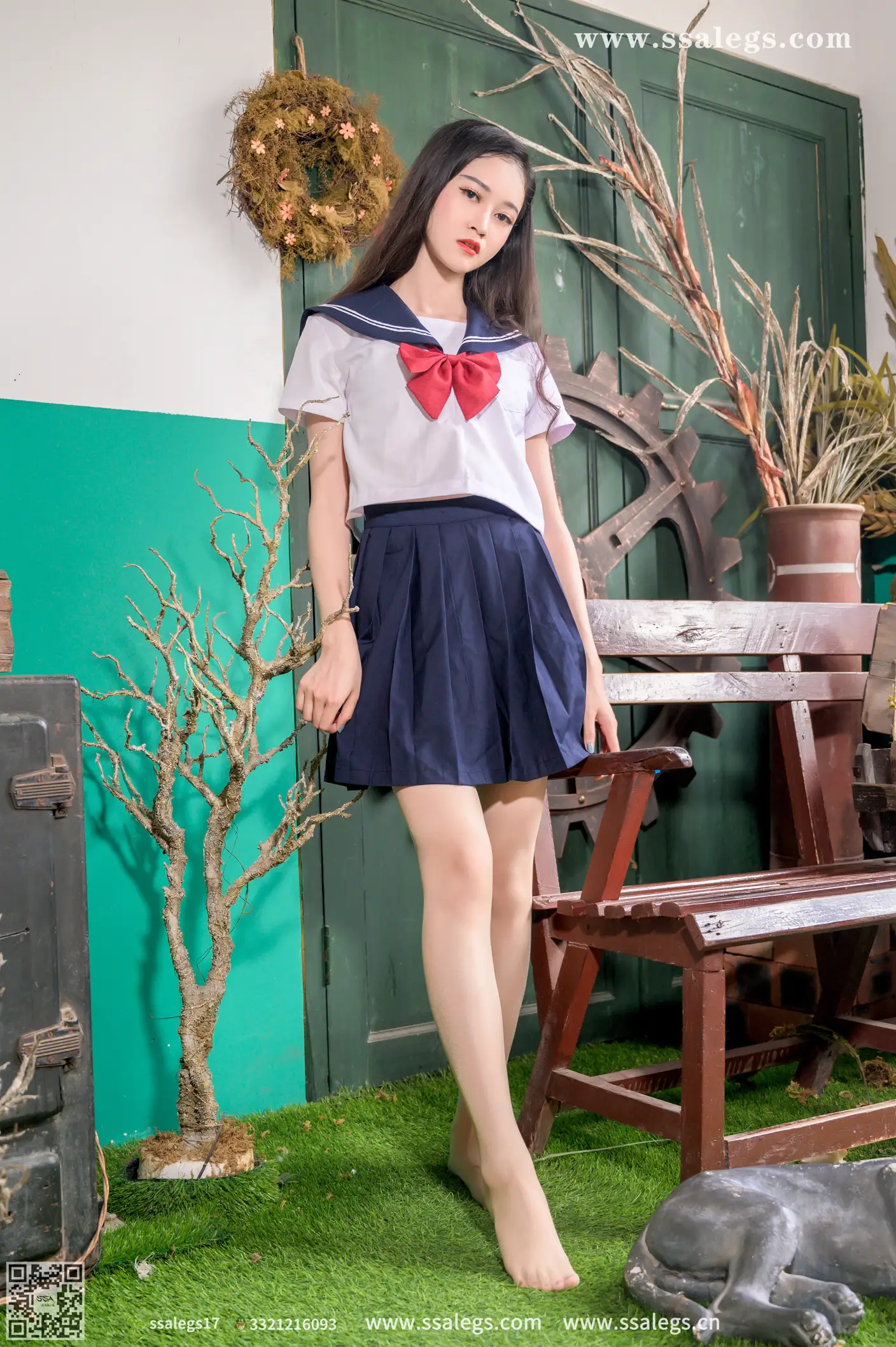 [爱美足] NO.421 漫漫白色jk制服肉丝写真(上) 丝社#[124P]-6