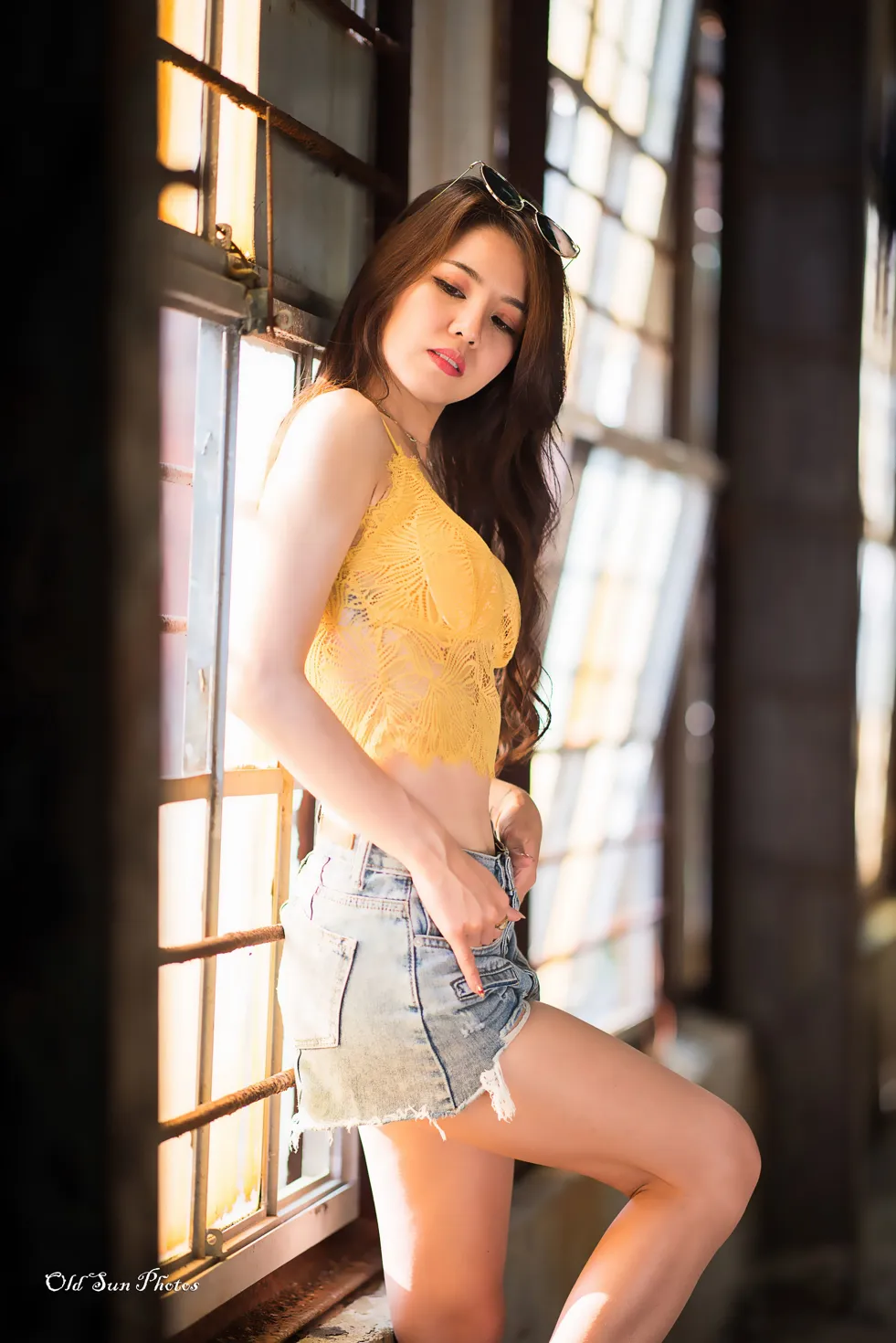 [爱美足] NO.192 Debby Chiu 露肚牛仔短裤高跟美腿 街拍#[53P]-2