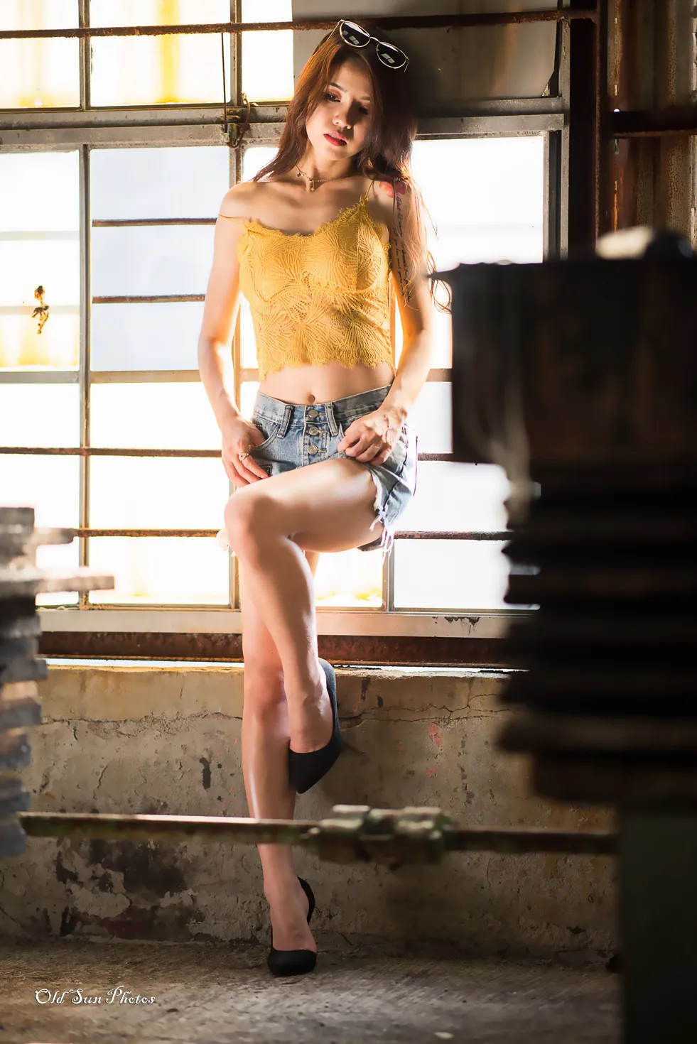 [爱美足] NO.192 Debby Chiu 露肚牛仔短裤高跟美腿 街拍#[53P]-3