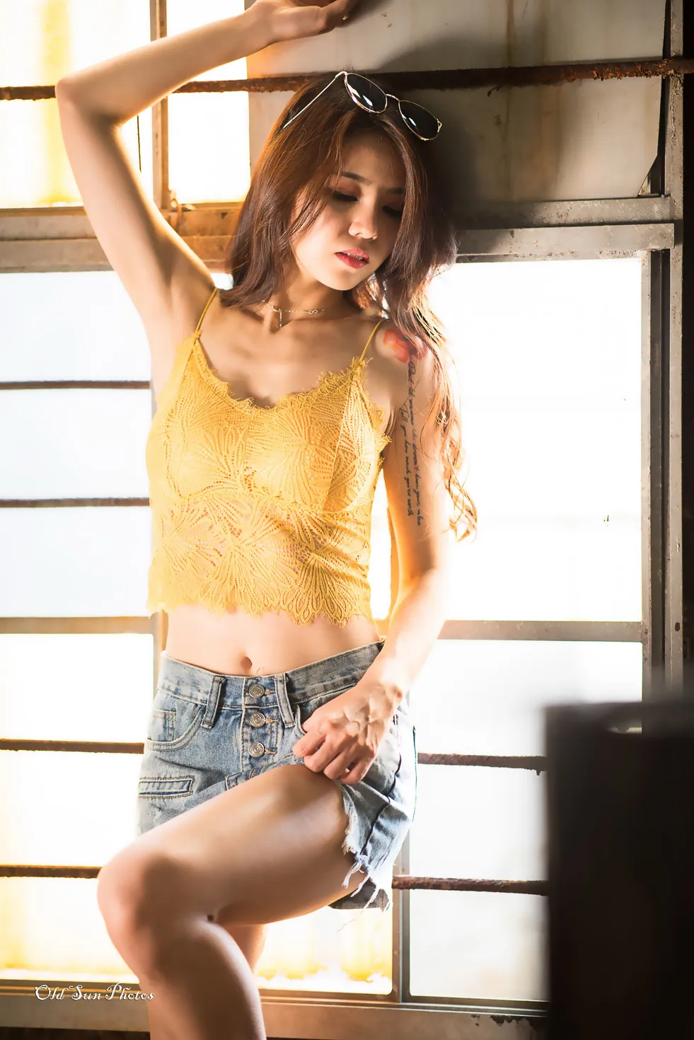 [爱美足] NO.192 Debby Chiu 露肚牛仔短裤高跟美腿 街拍#[53P]-8