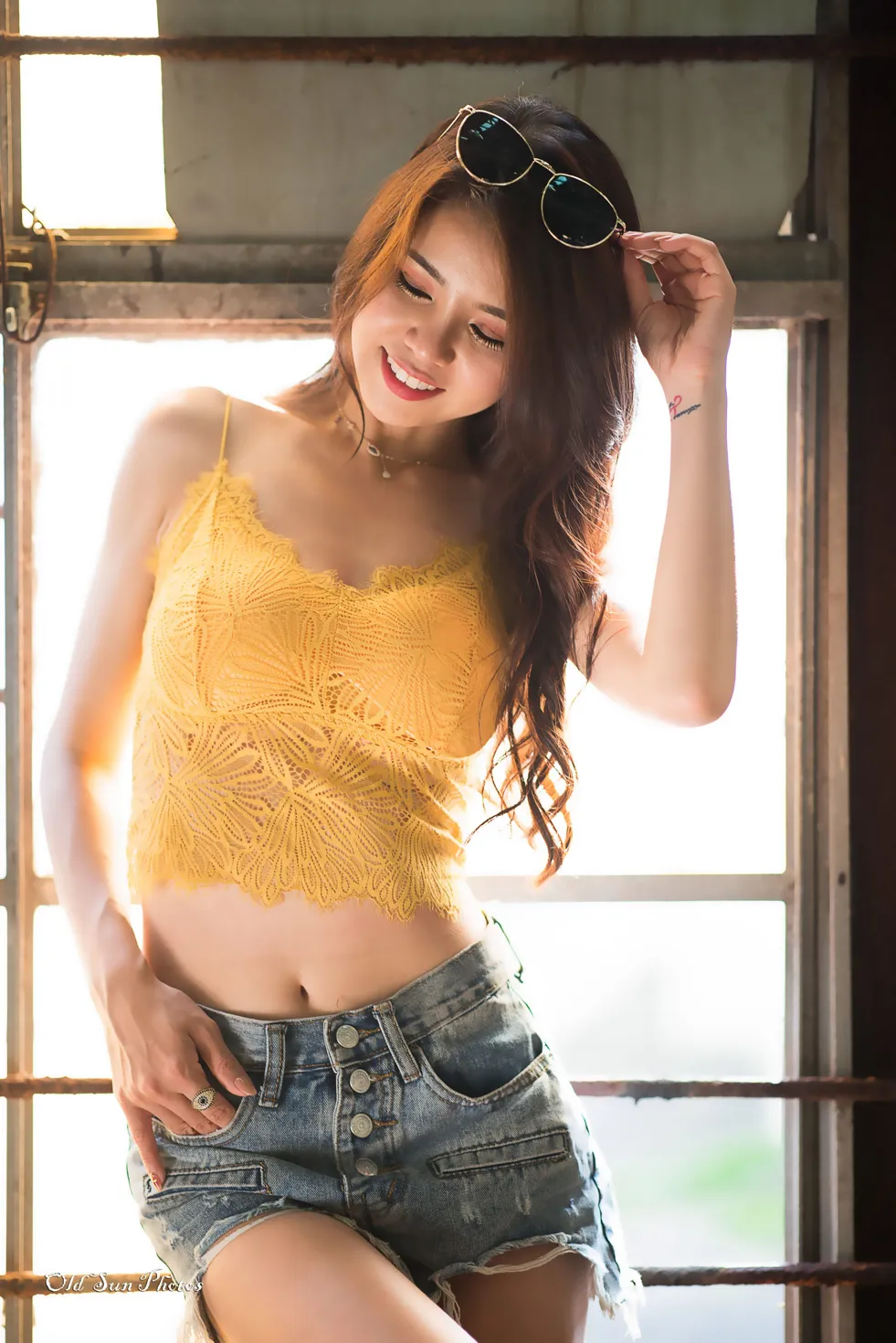 [爱美足] NO.192 Debby Chiu 露肚牛仔短裤高跟美腿 街拍#[53P]-7