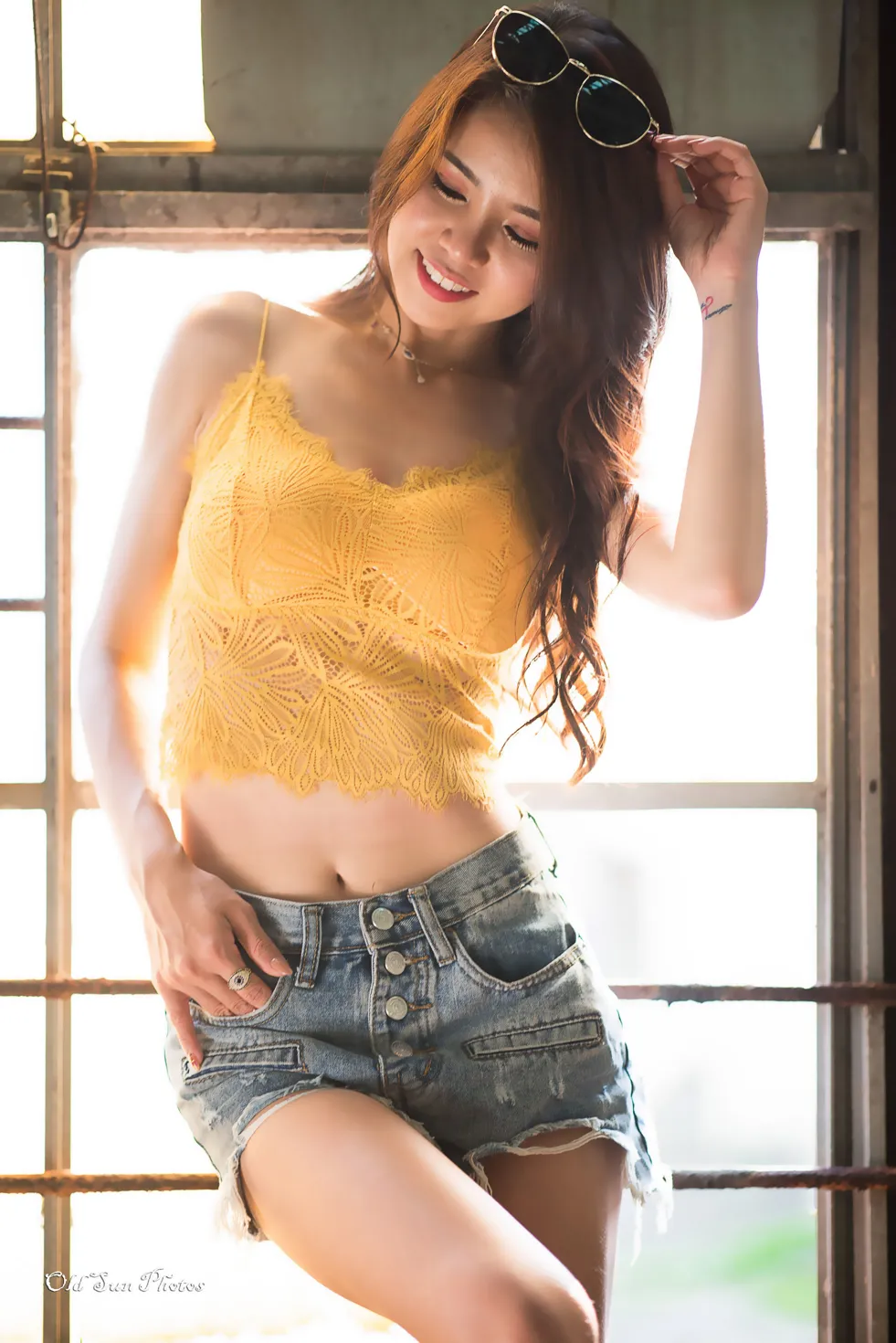 [爱美足] NO.192 Debby Chiu 露肚牛仔短裤高跟美腿 街拍#[53P]-8