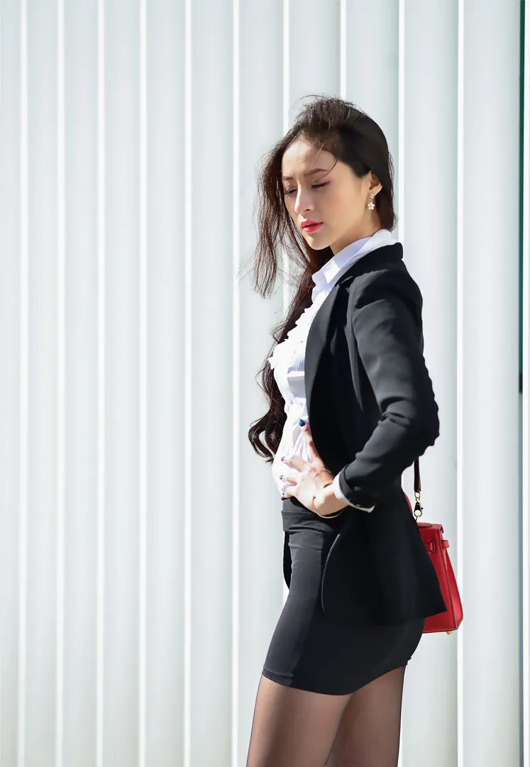 [爱美足] NO.146 Lola 雪岑 OL黑丝高跟美腿 街拍#[105P]-3