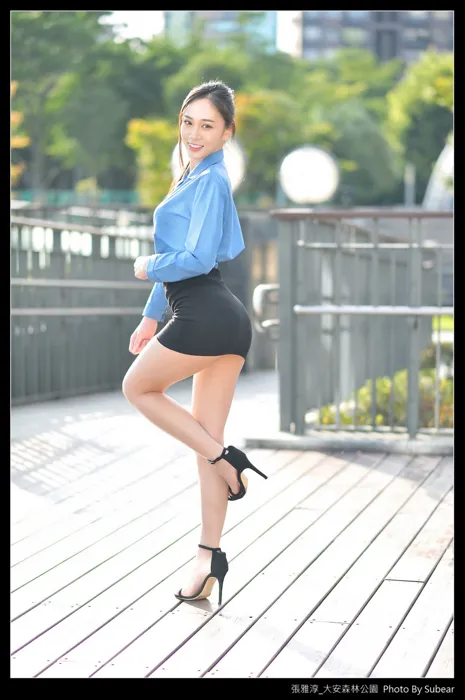 [爱美足] NO.091 张雅淳 大安森林 高跟美腿外拍 街拍#[54P]-2