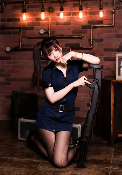 [爱美足] NO.116 乔乔儿 黑丝制服 街拍#[52P]-6