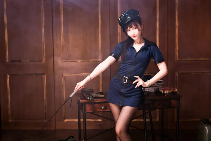 [爱美足] NO.116 乔乔儿 黑丝制服 街拍#[52P]-1