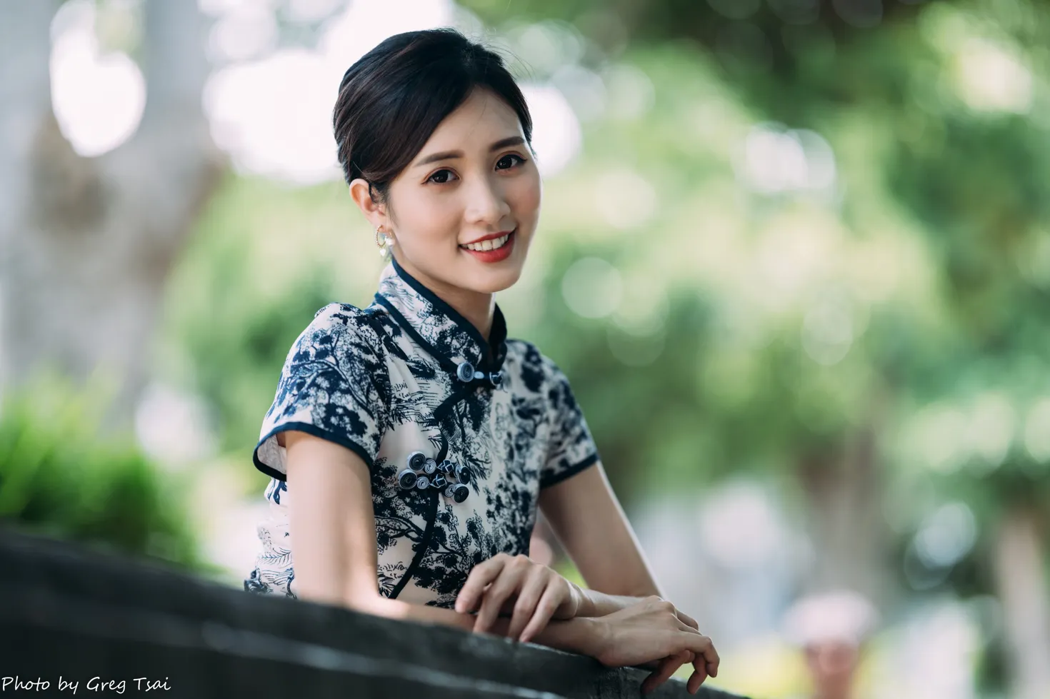[爱美足] NO.151 张筠 短旗袍丝袜高跟美腿 街拍#[54P]-5
