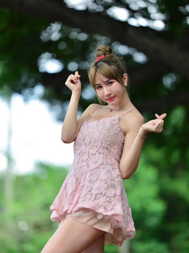 [爱美足] NO.201 陈薇羽 吊带连衣裙凉高美腿 街拍#[105P]-3