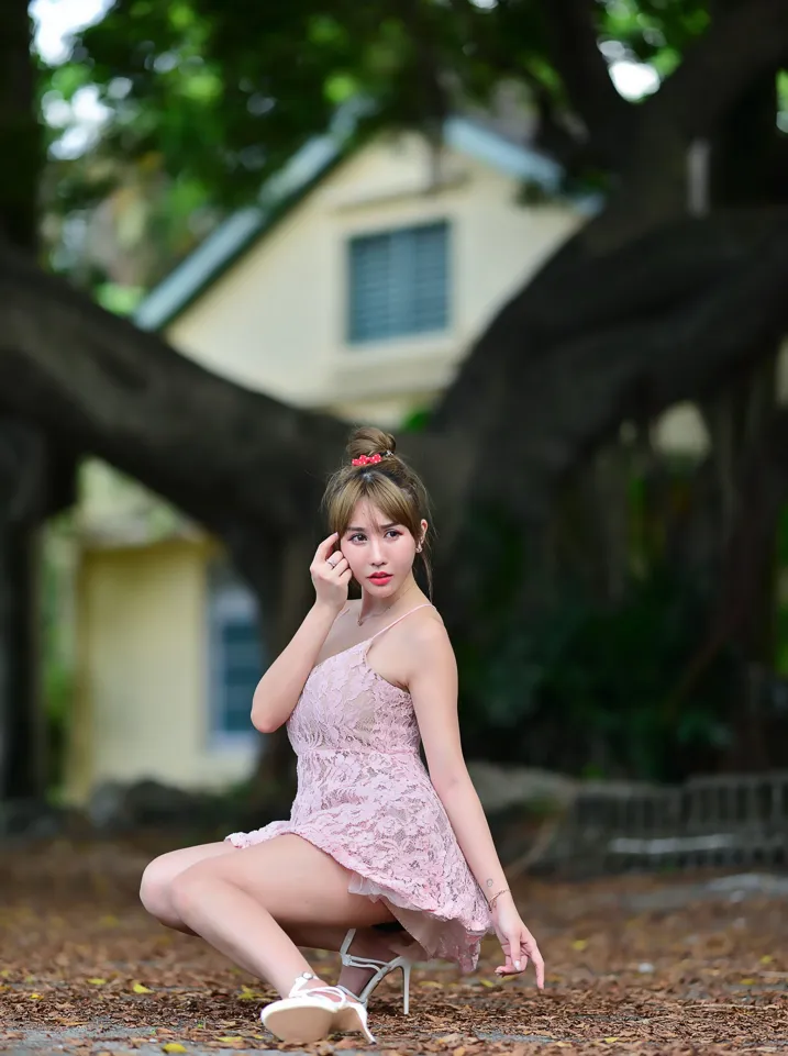 [爱美足] NO.201 陈薇羽 吊带连衣裙凉高美腿 街拍#[105P]-2