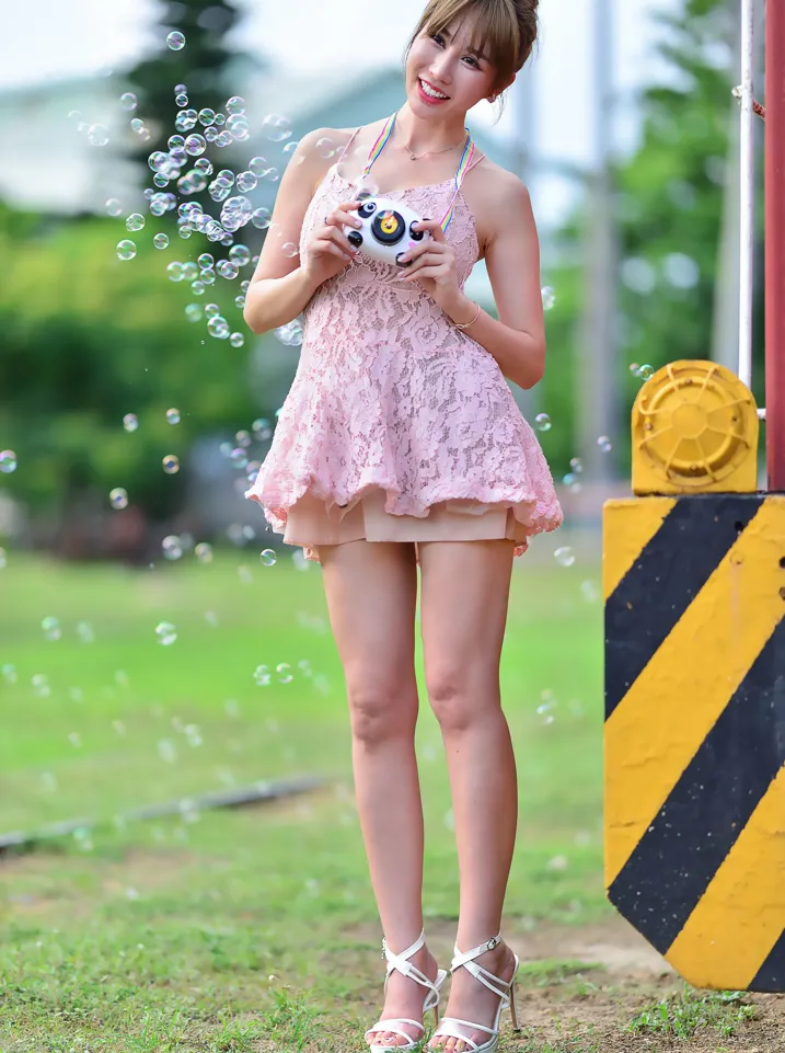 [爱美足] NO.201 陈薇羽 吊带连衣裙凉高美腿 街拍#[105P]-8