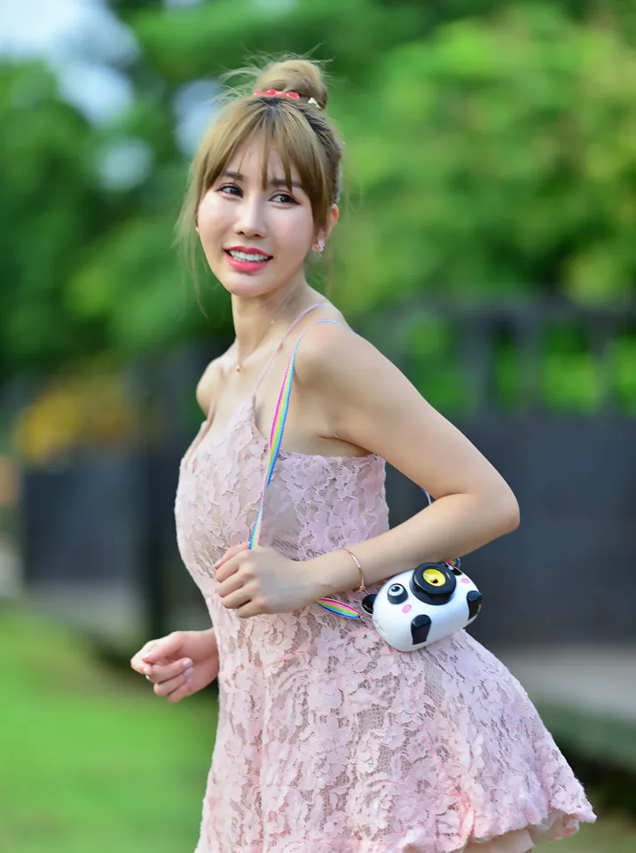 [爱美足] NO.201 陈薇羽 吊带连衣裙凉高美腿 街拍#[105P]-4