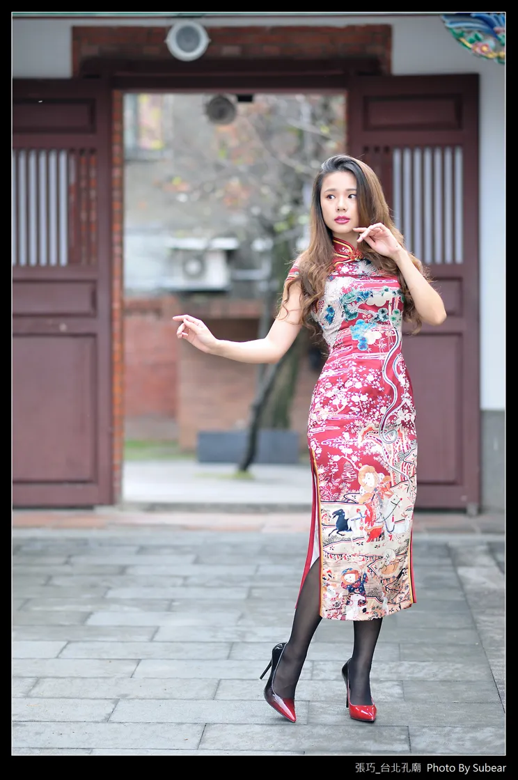 [爱美足] NO.098 张巧 旗袍黑丝高跟美腿 街拍#[54P]-4
