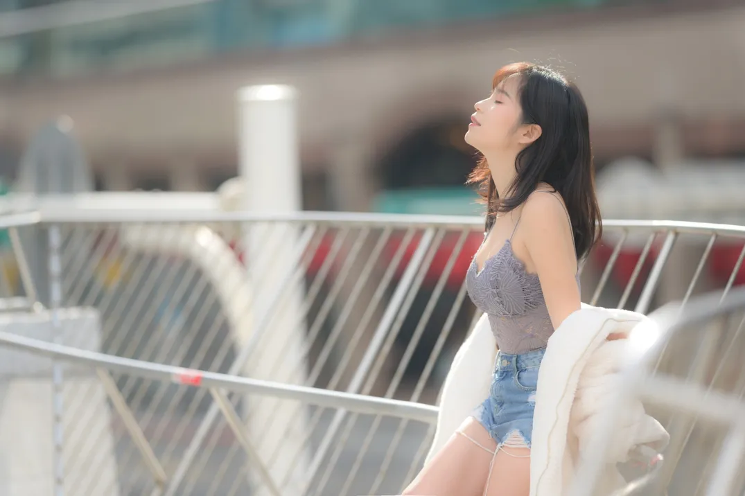 [爱美足] NO.215 YoYo 牛仔短裤长靴 街拍#[105P]-6
