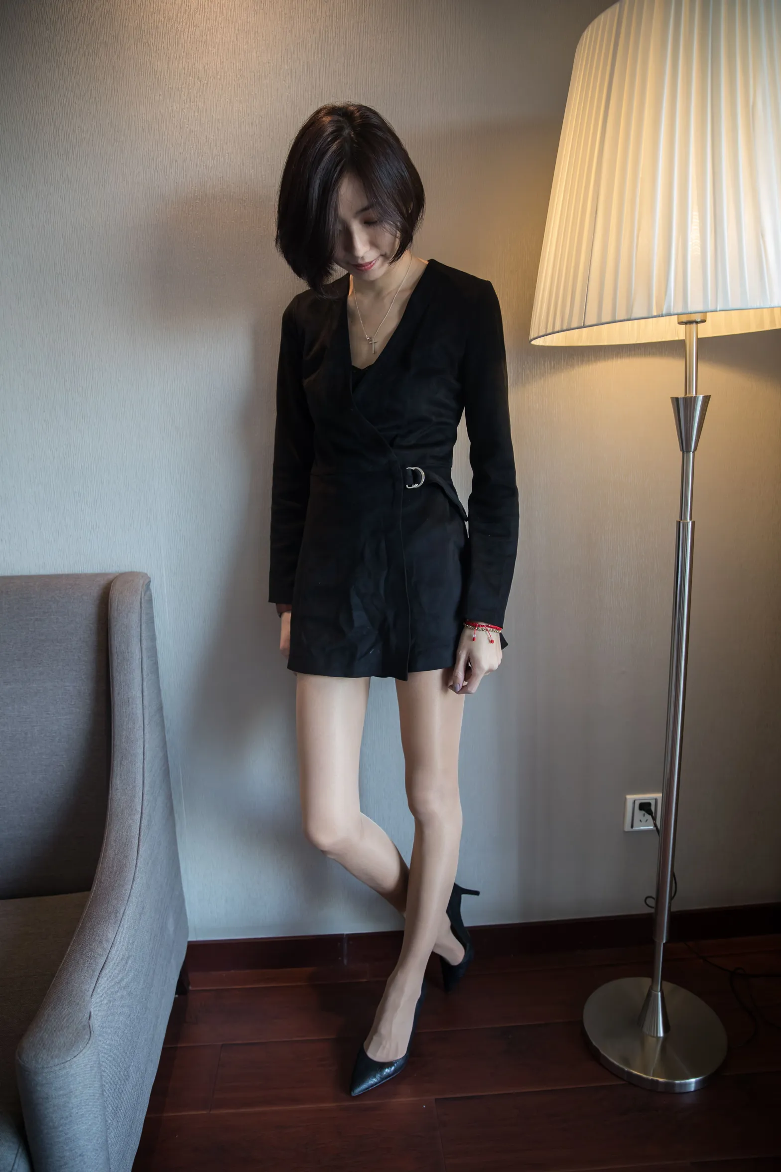 [爱美足] NO.120 酒店骨感美女肉丝高跟 街拍#[88P]-6