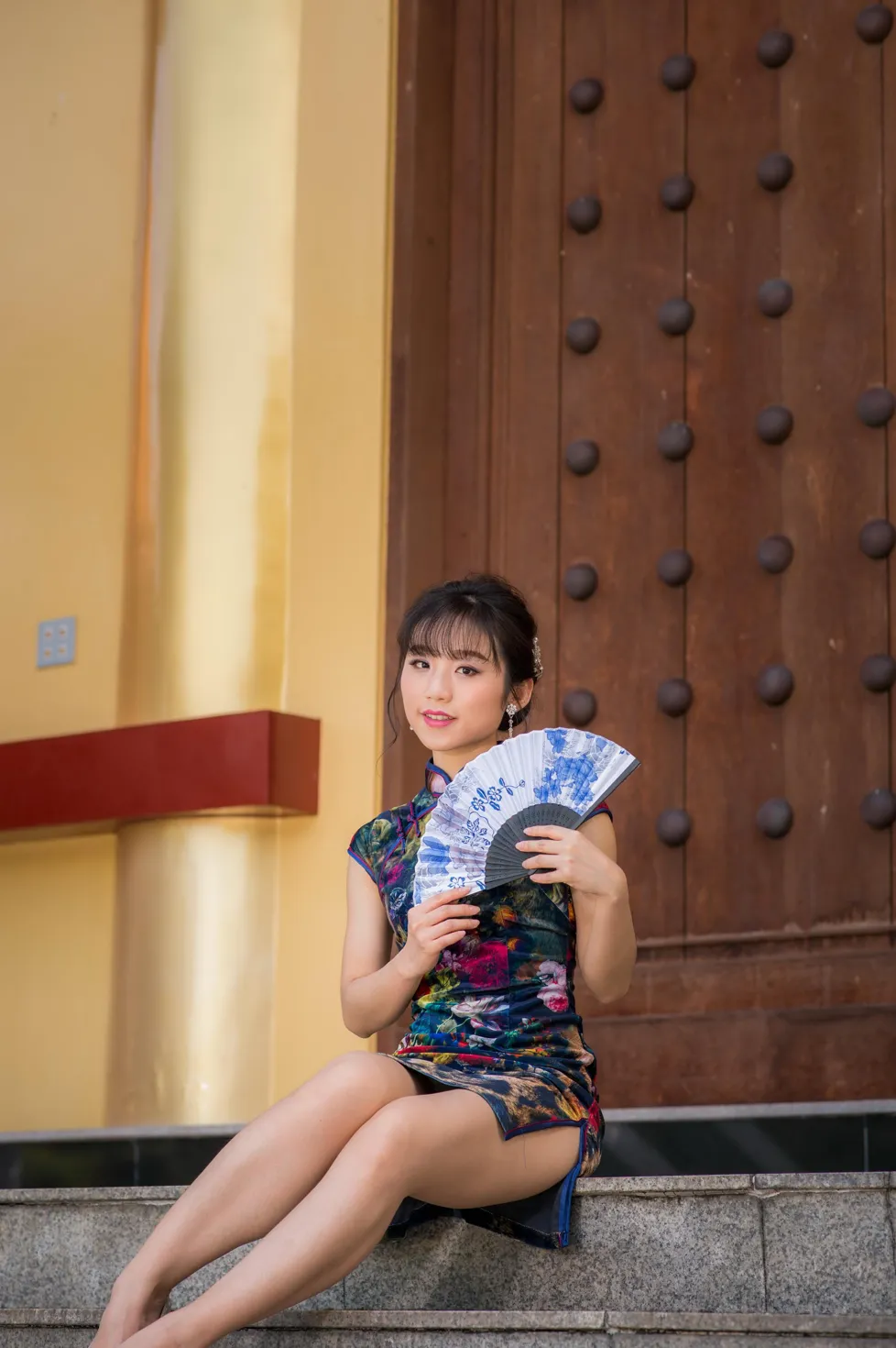 [爱美足] NO.194 余宸 短旗袍高跟美腿 街拍#[105P]-6