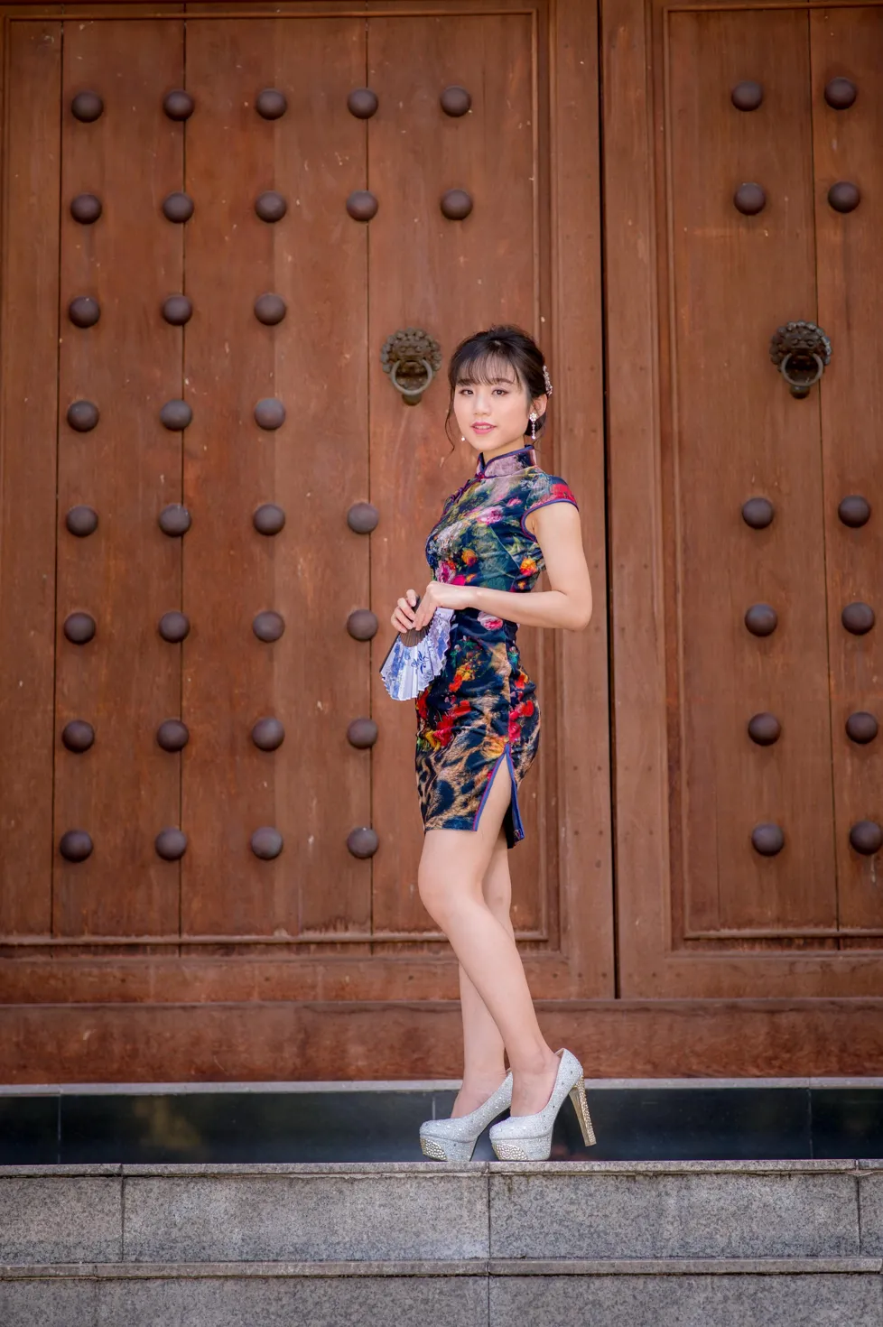 [爱美足] NO.194 余宸 短旗袍高跟美腿 街拍#[105P]-2