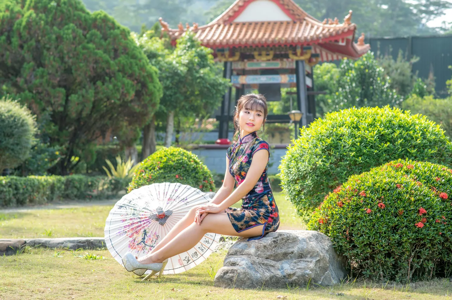 [爱美足] NO.194 余宸 短旗袍高跟美腿 街拍#[105P]-6