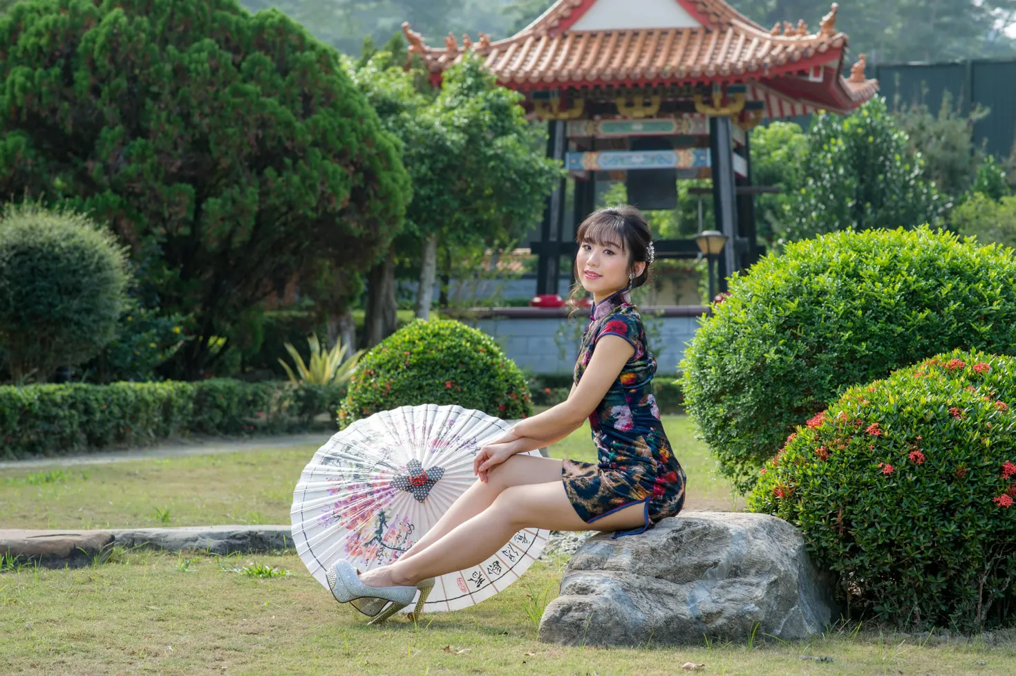 [爱美足] NO.194 余宸 短旗袍高跟美腿 街拍#[105P]-9