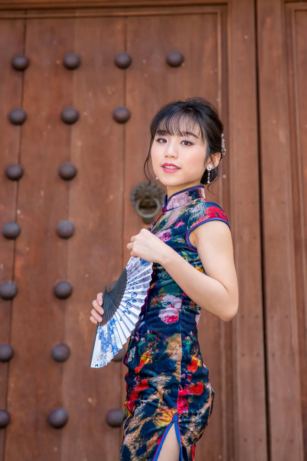 [爱美足] NO.194 余宸 短旗袍高跟美腿 街拍#[105P]-3
