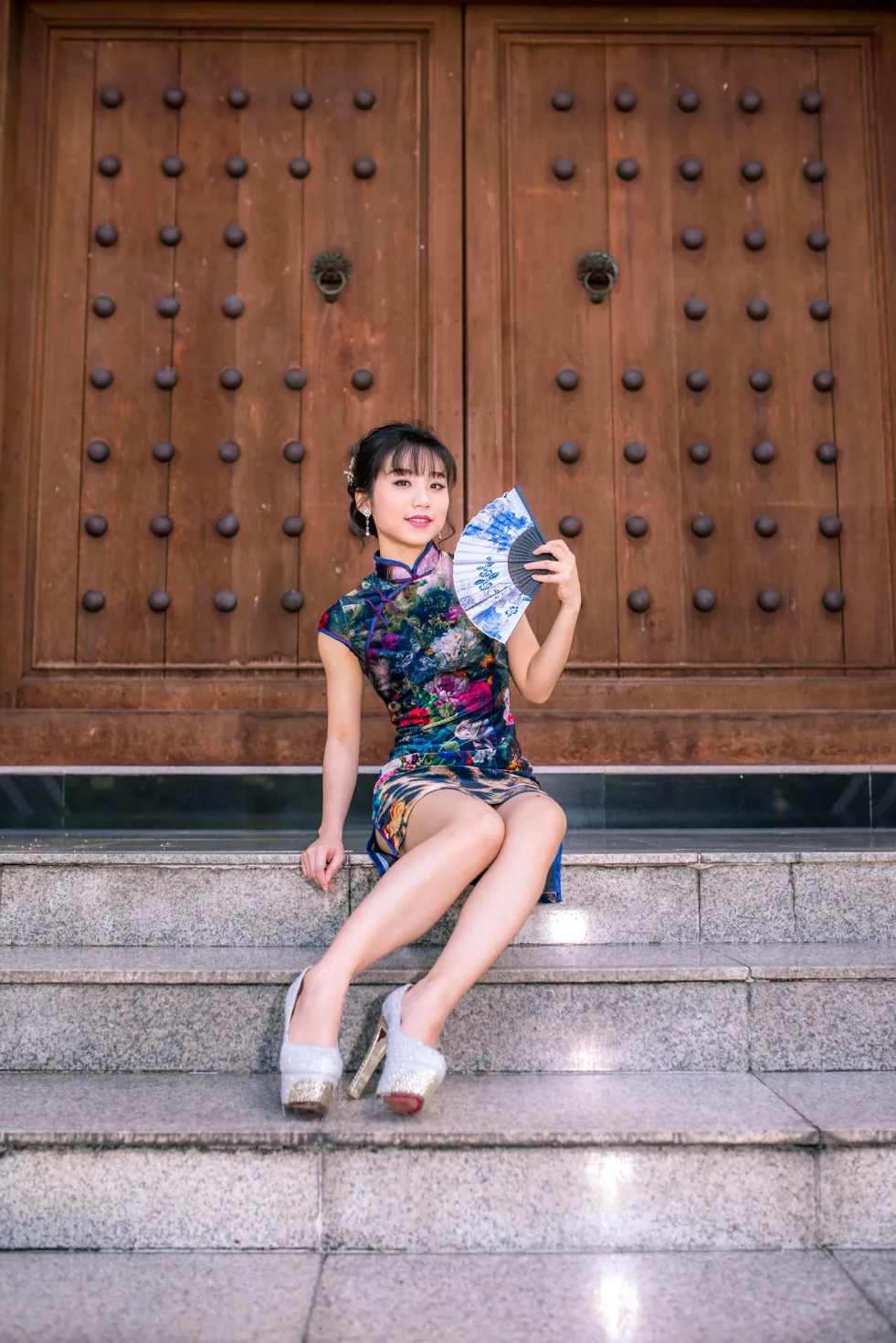 [爱美足] NO.194 余宸 短旗袍高跟美腿 街拍#[105P]-7