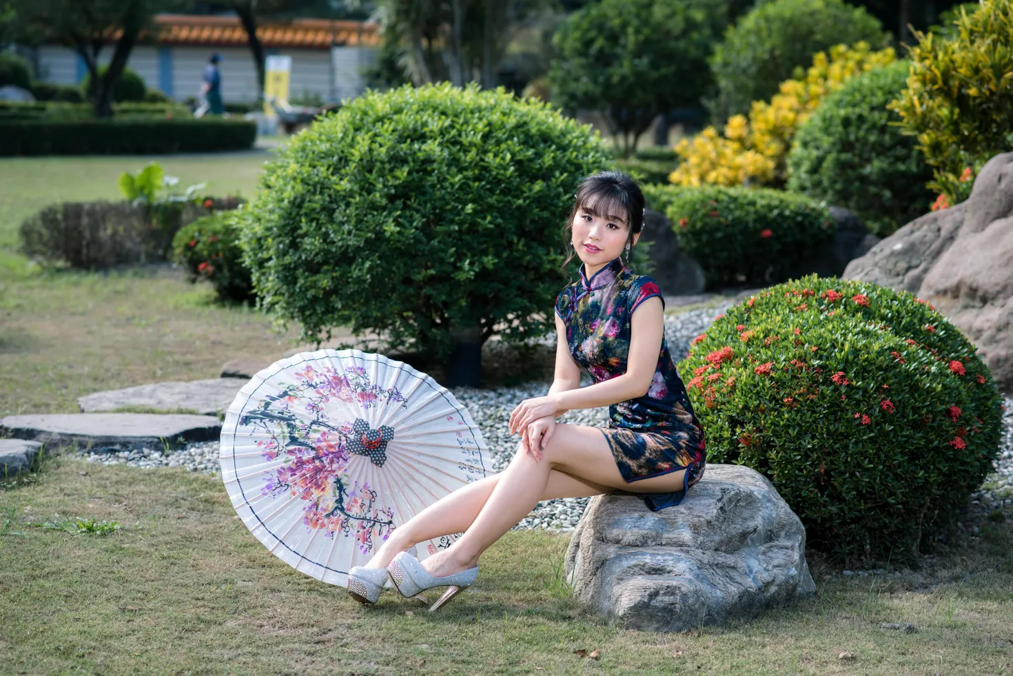 [爱美足] NO.194 余宸 短旗袍高跟美腿 街拍#[105P]-3