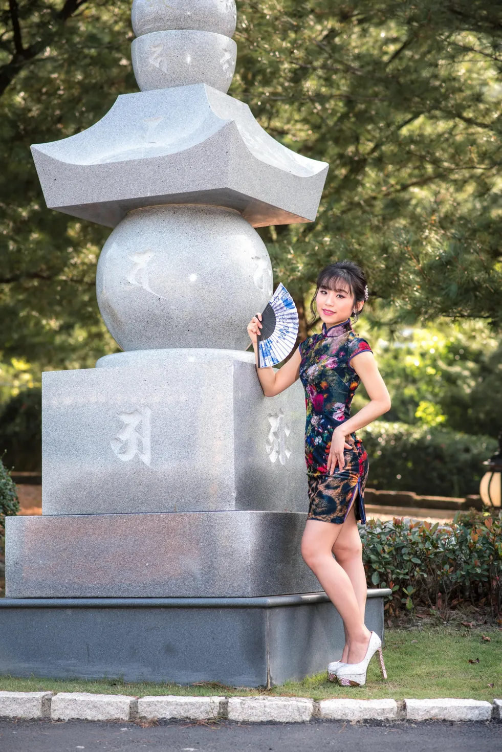 [爱美足] NO.194 余宸 短旗袍高跟美腿 街拍#[105P]-10