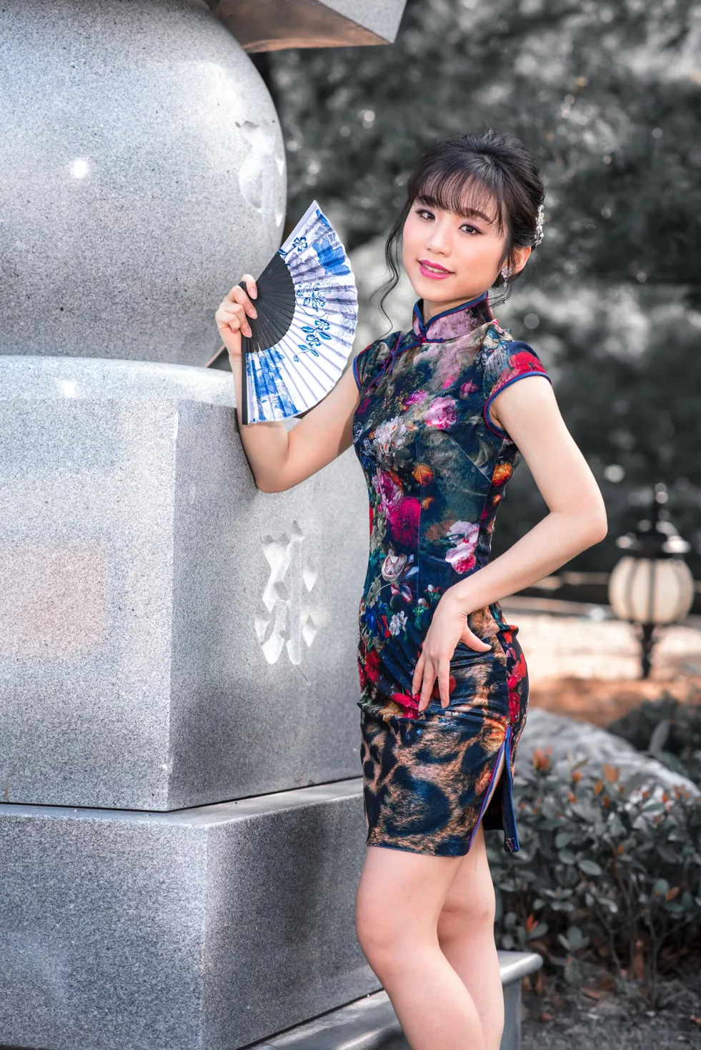 [爱美足] NO.194 余宸 短旗袍高跟美腿 街拍#[105P]-2