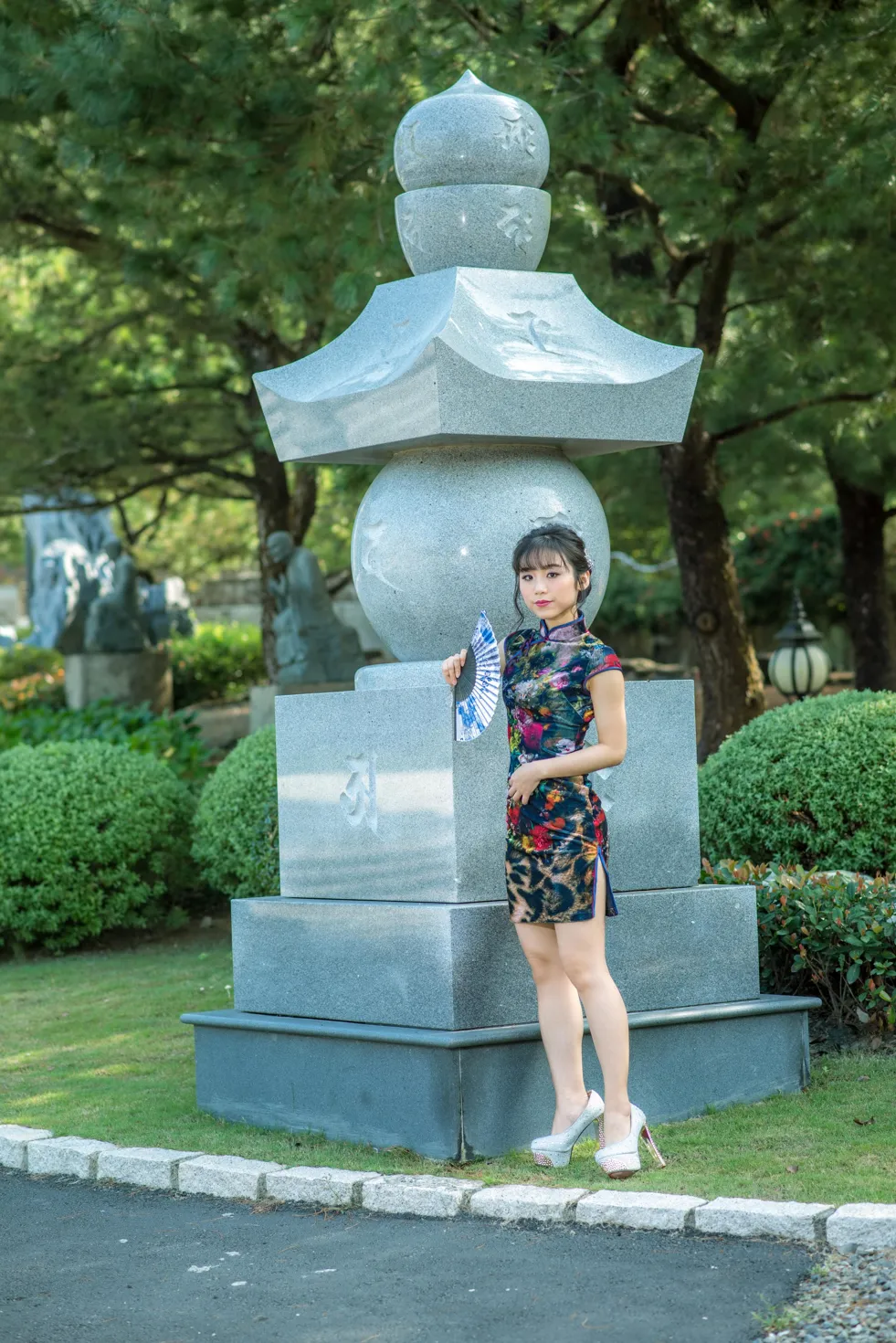 [爱美足] NO.194 余宸 短旗袍高跟美腿 街拍#[105P]-5