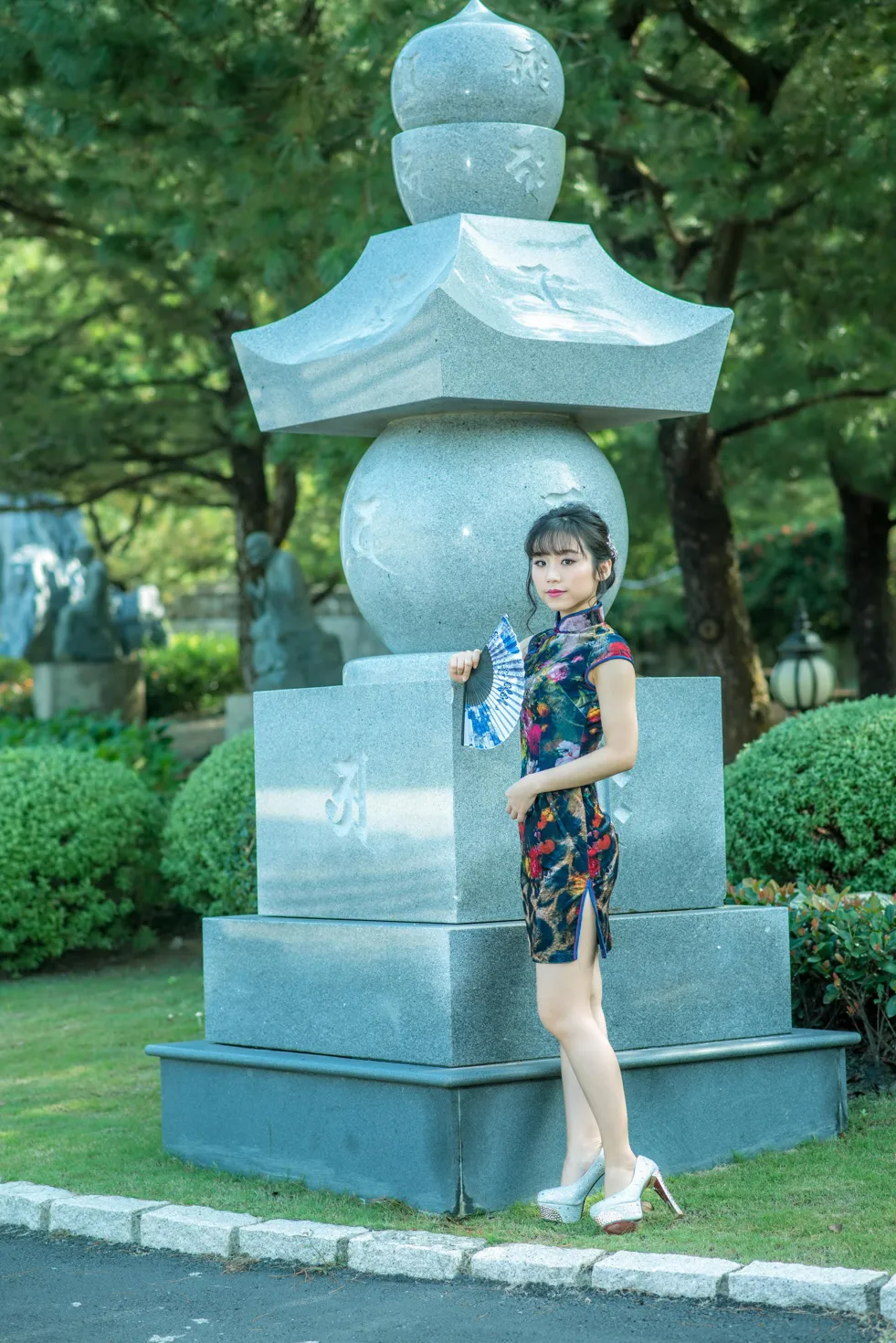 [爱美足] NO.194 余宸 短旗袍高跟美腿 街拍#[105P]-6
