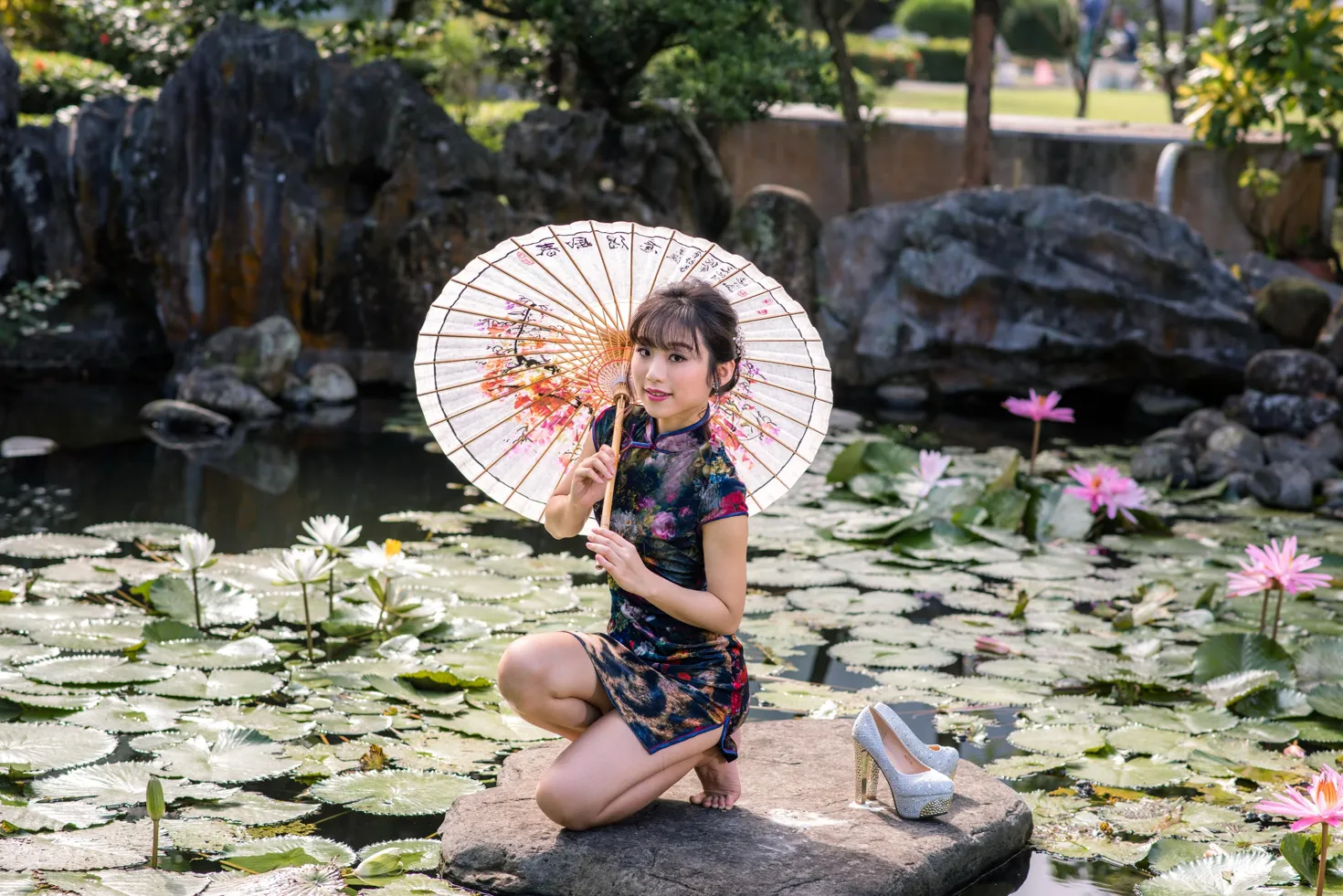 [爱美足] NO.194 余宸 短旗袍高跟美腿 街拍#[105P]-8