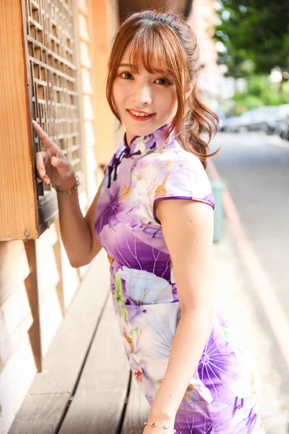 [爱美足] NO.136 Shiang Min 旗袍高跟美腿 街拍#[50P]-8