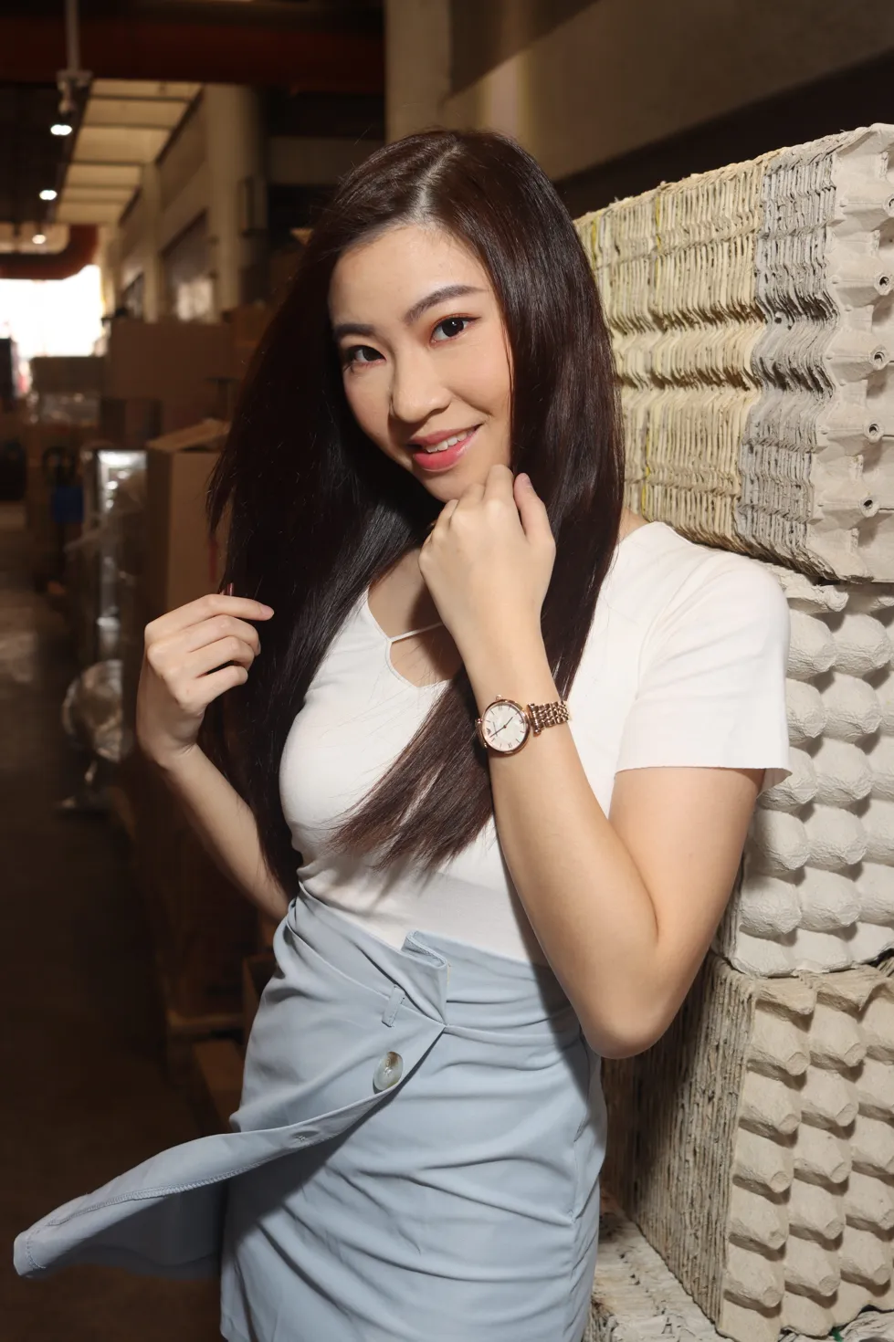 [爱美足] NO.198 梓萱 短裙丝袜涼高美腿 街拍#[80P]-3