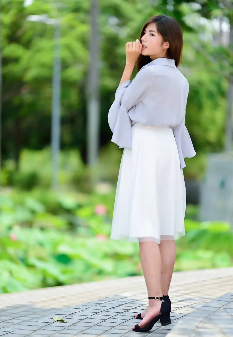 [爱美足] NO.145 方唯真 飘逸长裙涼高美腿 街拍#[105P]-4