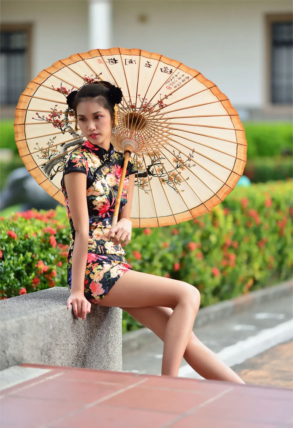 [爱美足] NO.191 陈濛欣 短旗袍高跟美腿 街拍#[100P]-4