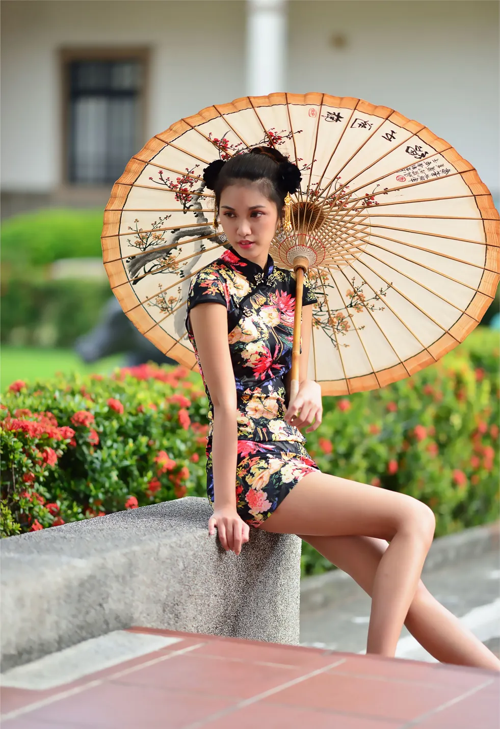 [爱美足] NO.191 陈濛欣 短旗袍高跟美腿 街拍#[100P]-6