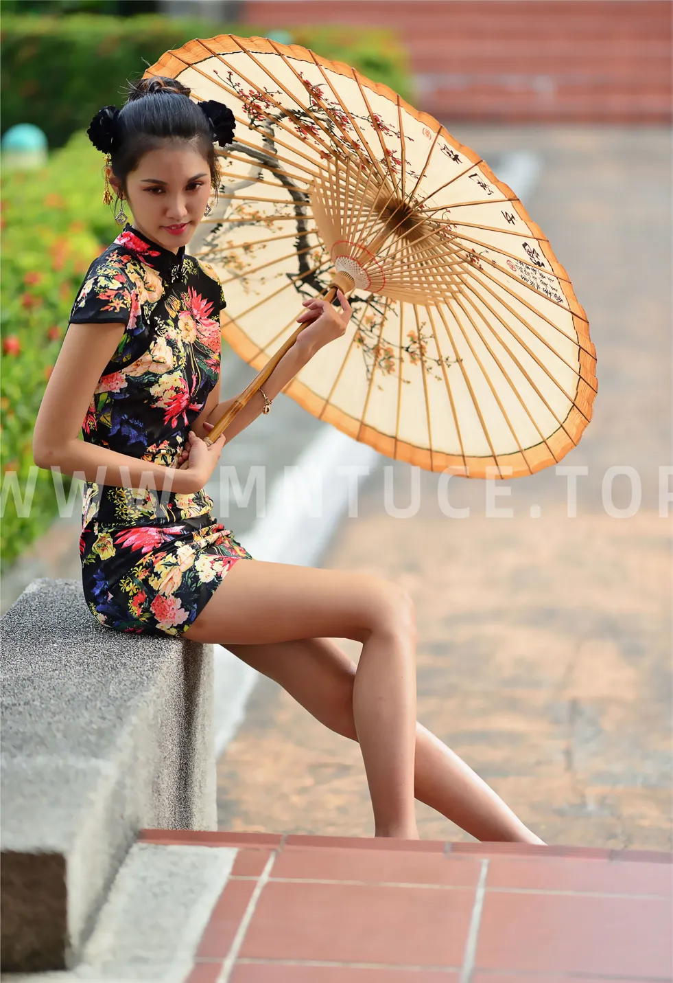 [爱美足] NO.191 陈濛欣 短旗袍高跟美腿 街拍#[100P]-5