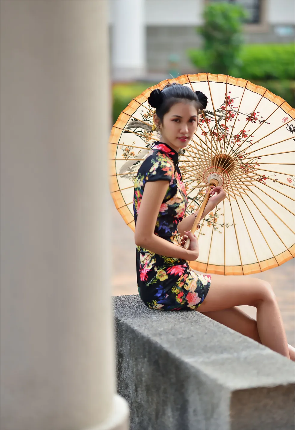 [爱美足] NO.191 陈濛欣 短旗袍高跟美腿 街拍#[100P]-6